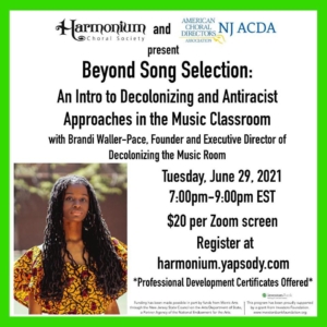 Harmonium "Decolonizing" flyer